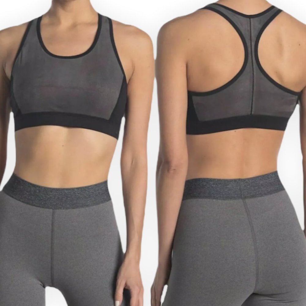 SPLENDID Sport Bra Size Large Women's Faux Suede Racerback Top